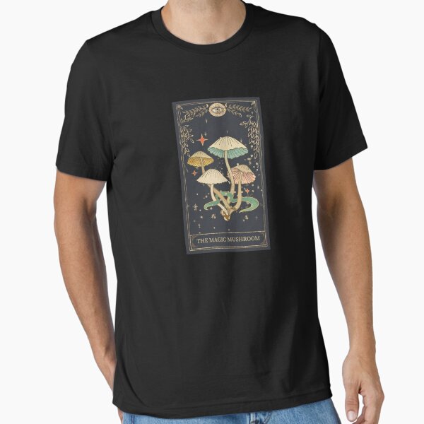 Vintage Mushroom Lover Tarot Card Sticker" Essential T-Shirt for Sale by MagicWolfStar | Redbubble Vintage Mushroom Lover Tarot Card Sticker" Essential T-Shirt for Sale by MagicWolfStar | Redbubble