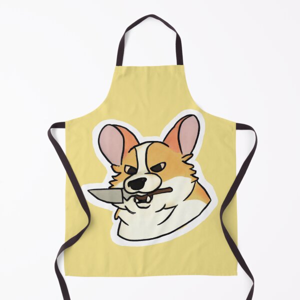 Item preview, Corgi with a knife in its mouth designed and sold by JandyDesign.
