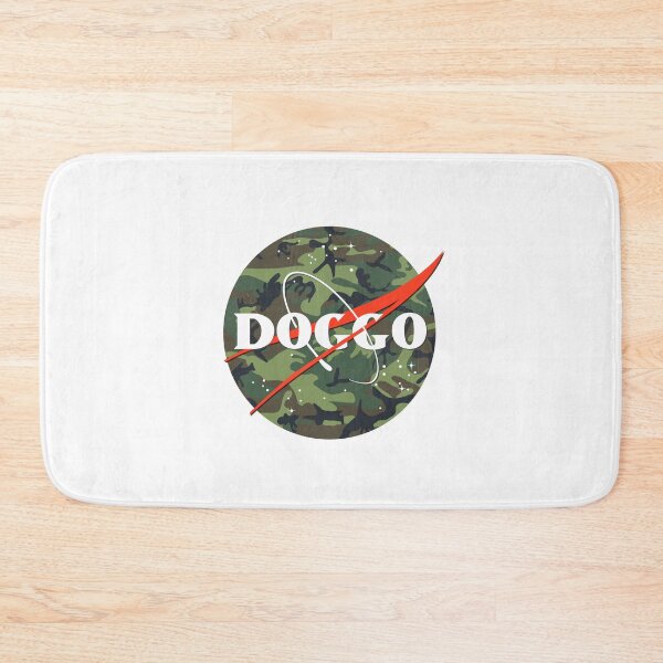 Item preview, Doggo, Nasa logo, Quality Logo Camo Color with Faded Grunge Texture, Guaranteed best gift for all dog lovers designed and sold by Galactic Fur Baby Federation.