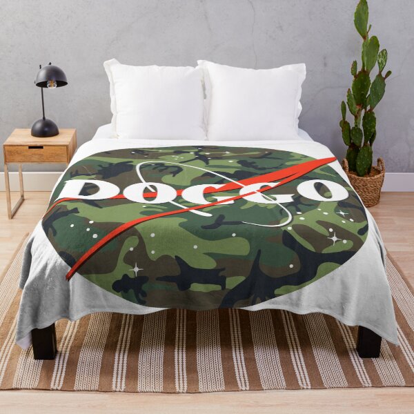 Item preview, Doggo, Nasa logo, Quality Logo Camo Color with Faded Grunge Texture, Guaranteed best gift for all dog lovers designed and sold by Galactic Fur Baby Federation.