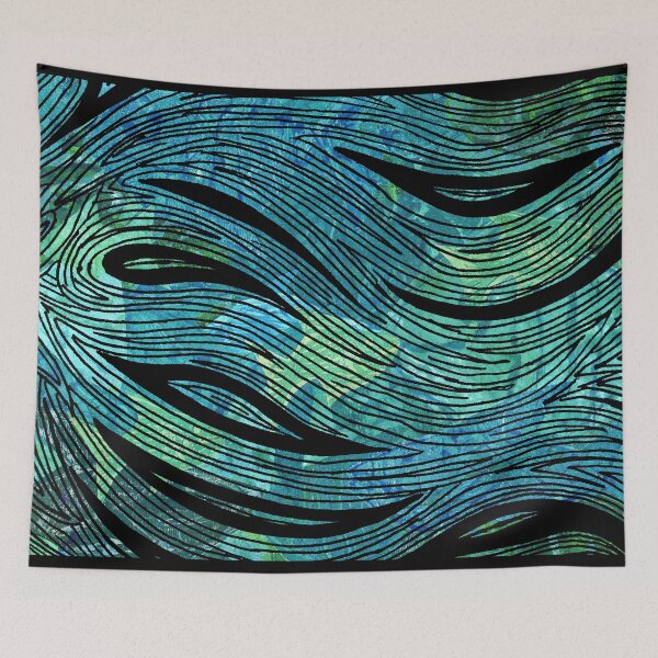 Item preview, Collaged Fish with Miniature Aussie Tangle 023  designed and sold by Heatherian.