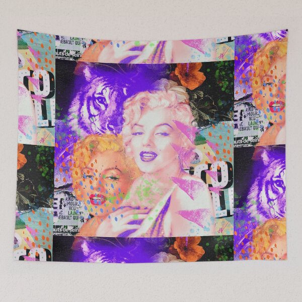 Item preview, Marilyn Monroe Graffiti Mural designed and sold by CarteBlancheArt.