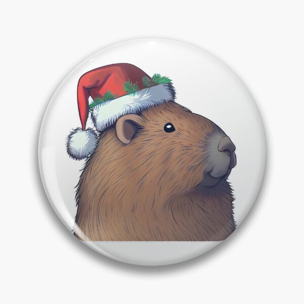 Item preview, Christmas Capybara Santa Hat designed and sold by CapybaraCentral.