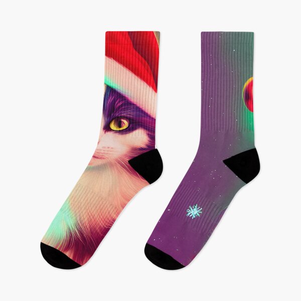 Item preview, Beautiful Christmas Cats - Modern Digital Art designed and sold by Ai-michiart.