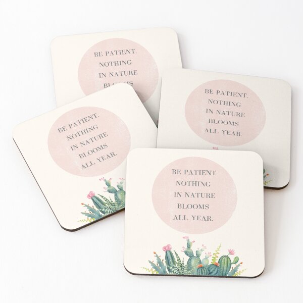 Item preview, Be Patient, Nothing In Nature Blooms All Year, Inspiring Self-Love Quote  designed and sold by BohemiWANDERS.