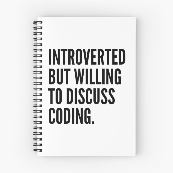Artikelvorschau, Introvertiert, aber bereit, die Codierung zu diskutieren Intervert Coder Funny Computer Programming Sticker Shirt T-Shirt entworfen und verkauft von ProjectHippie.