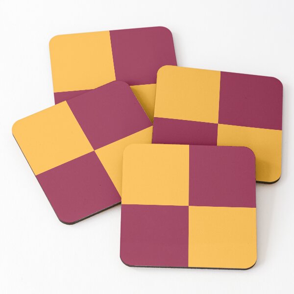 Item preview, Roma Motherwell Bradford Claret & Amber Checker Retro design designed and sold by ModSupporters.