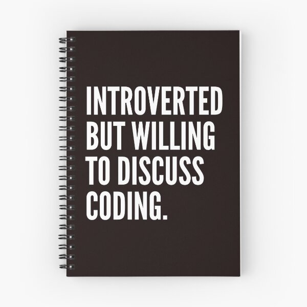 Artikelvorschau, Introvertiert, aber bereit, die Codierung zu diskutieren Intervert Coder Funny Computer Programming Sticker Shirt T-Shirt entworfen und verkauft von ProjectHippie.
