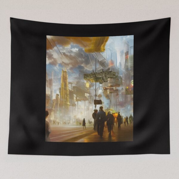 Item preview, Downtown Metropolis Near The Cloud City designed and sold by connors-corner.