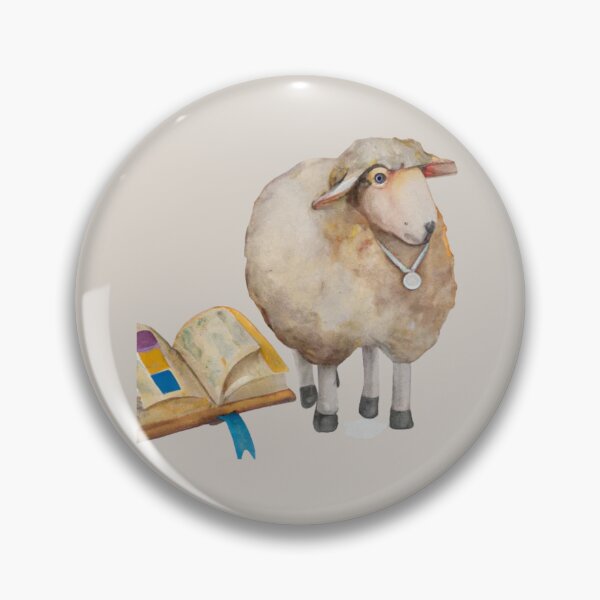 Item preview, Funny cute sheep nursery art, watercolor animal painting, funny sheep animal, nursery animal, sheep art designed and sold by Artsareus.