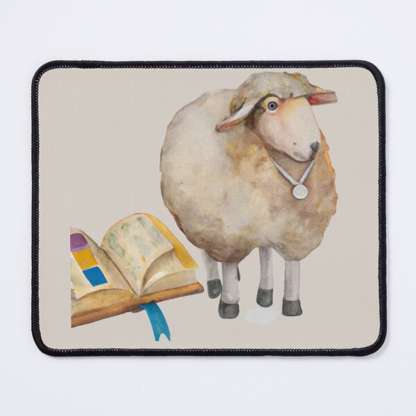 Item preview, Funny cute sheep nursery art, watercolor animal painting, funny sheep animal, nursery animal, sheep art designed and sold by Artsareus.