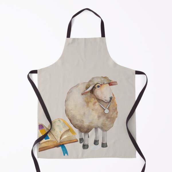 Item preview, Funny cute sheep nursery art, watercolor animal painting, funny sheep animal, nursery animal, sheep art designed and sold by Artsareus.