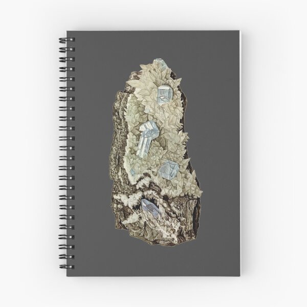 Item preview, Celestite / Celestine Mineral Illustration Antique designed and sold by LunaMothMineral.