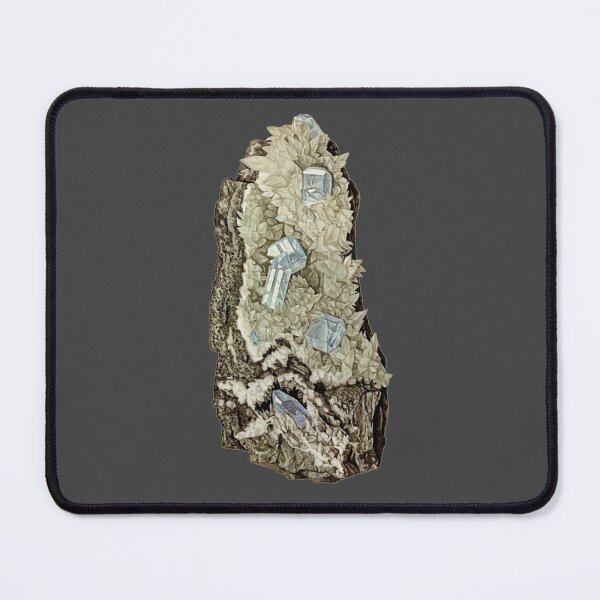 Item preview, Celestite / Celestine Mineral Illustration Antique designed and sold by LunaMothMineral.