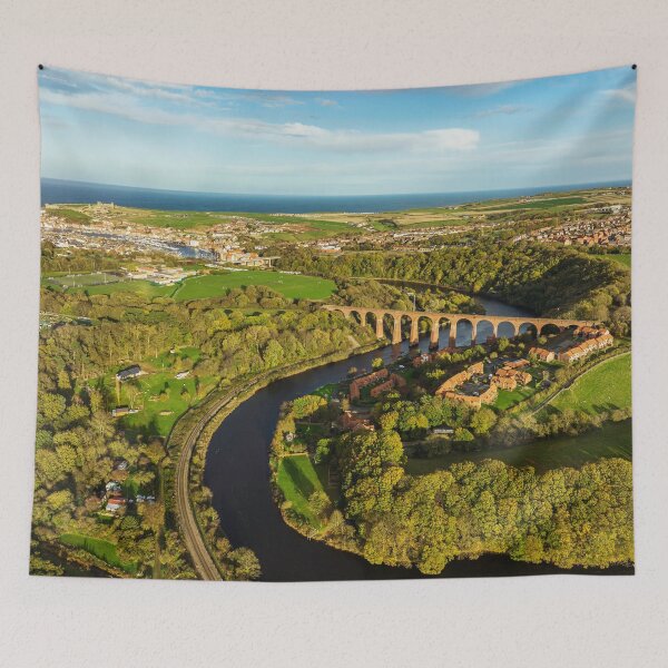 Item preview, Larpool Viaduct or Esk Valley Viaduct Whitby North Yorkshire Aerial Photograph Gift designed and sold by skyfilming.