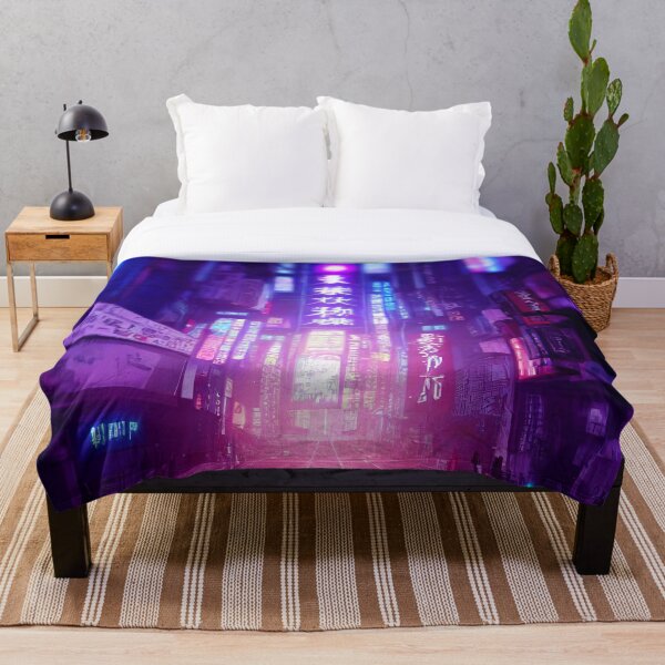 Item preview, Cyberpunk Anime Calles en Japón designed and sold by ikonicks.