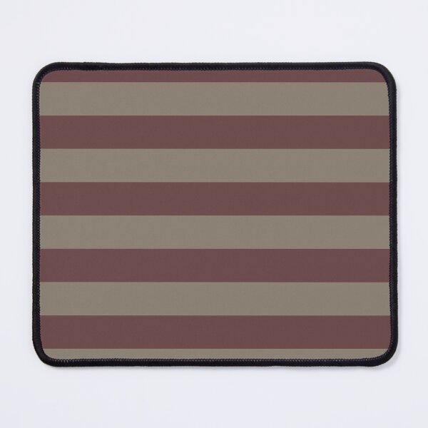 Item preview, Dark Red and Neutral Brown Wide Horizontal Stripe designed and sold by rhombusOnion.