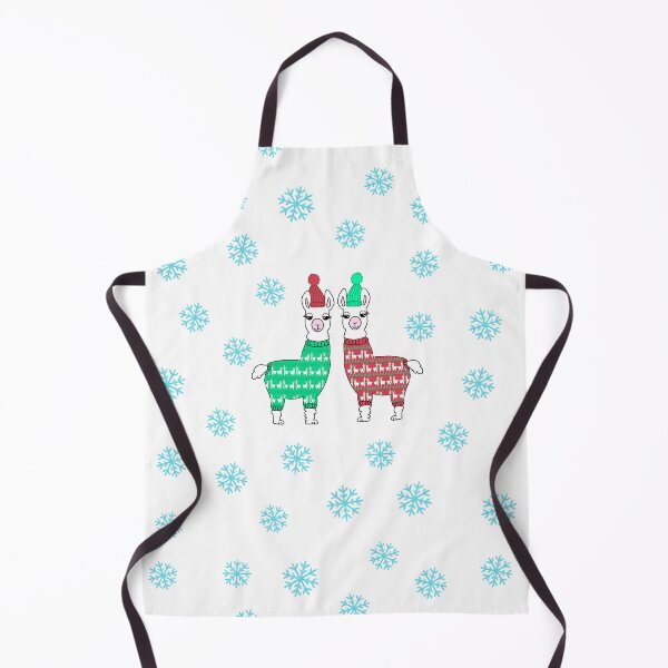Item preview, Llamas in Christmas jumpers on white designed and sold by QuirkyCraftz.