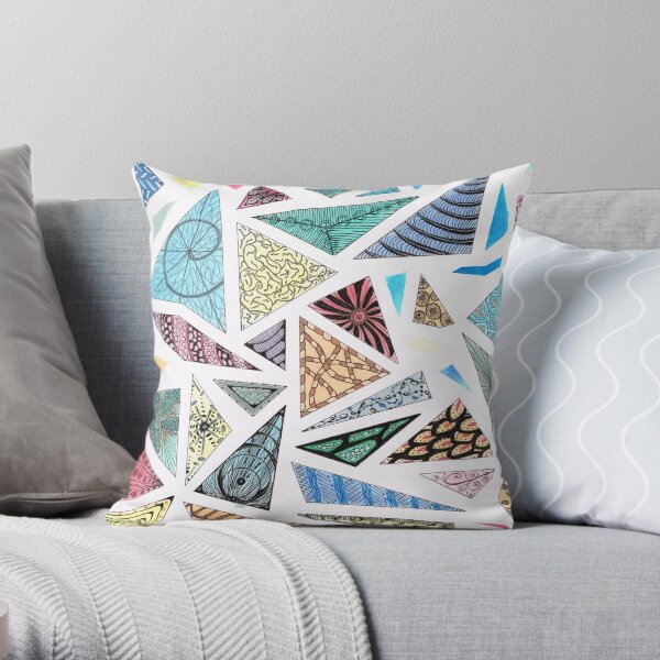 Triangles 1 Throw Pillow