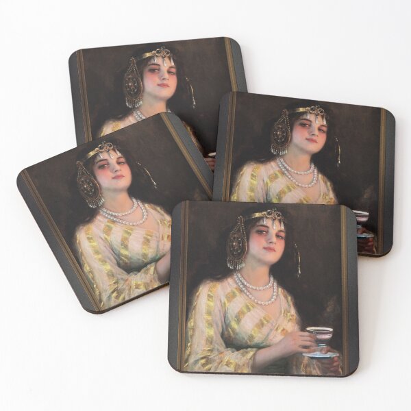 Item preview, Oriental Portrait of Woman by Francisco Sans Castaño Remastered Xzendor7 Classical Art Old Masters Reproductions designed and sold by Xzendor7 Digital Art Creations.