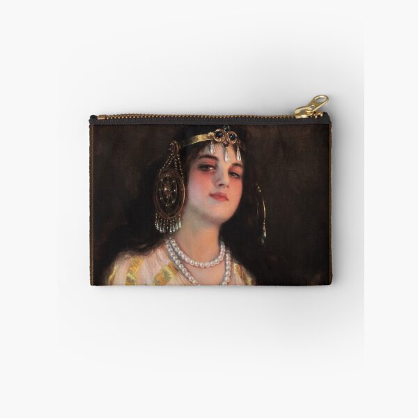 Item preview, Oriental Portrait of Woman by Francisco Sans Castaño Remastered Xzendor7 Classical Art Old Masters Reproductions designed and sold by Xzendor7 Digital Art Creations.