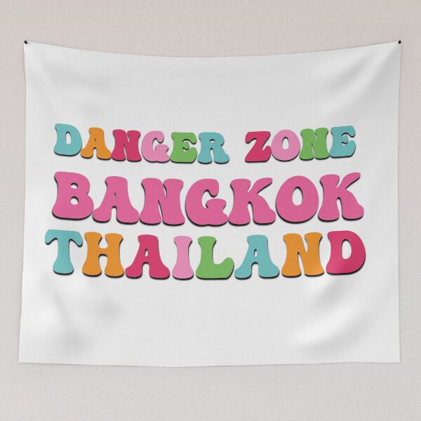 Item preview, Danger zone bangkokThailand funny saying designed and sold by Emotionville.