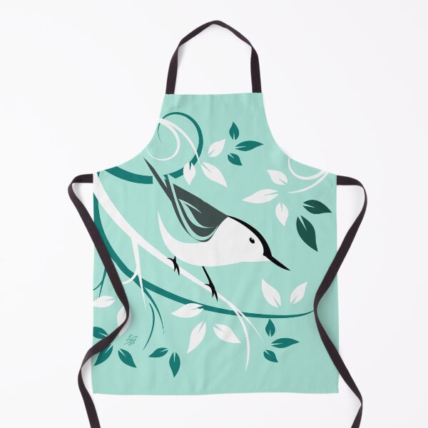 Item preview, Stylized Nuthatch Bird Art designed and sold by studioart.