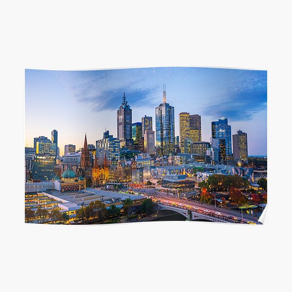 "Melbourne Time Now" Poster for Sale by travelandjoy222 Redbubble