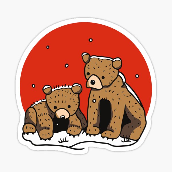 Snowy Cubs Sticker