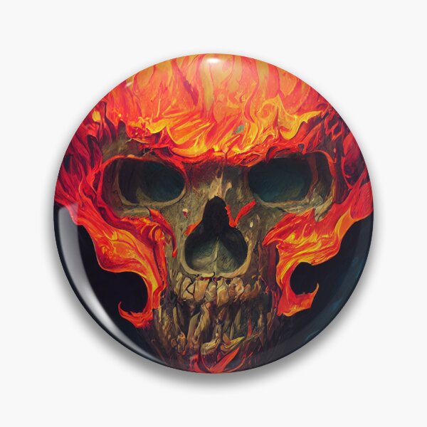Item preview, Flaming Skull designed and sold by royalfishgames.