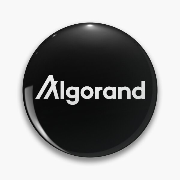 Aperçu de l'œuvre Algorand ALGO Crypto Altcoin - Logo texte blanc propre créée et vendue par CryptoMoods.