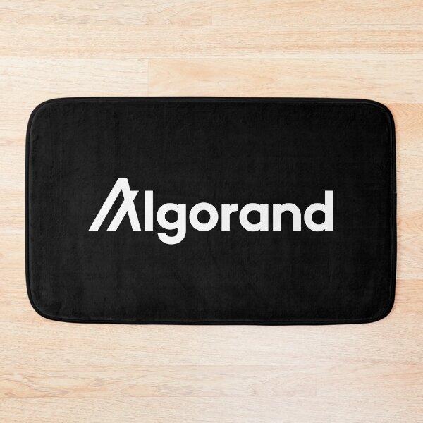 Aperçu de l'œuvre Algorand ALGO Crypto Altcoin - Logo texte blanc propre créée et vendue par CryptoMoods.