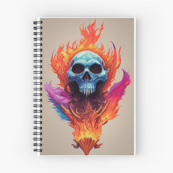 Item preview, flaming Skull phoenix designed and sold by royalfishgames.