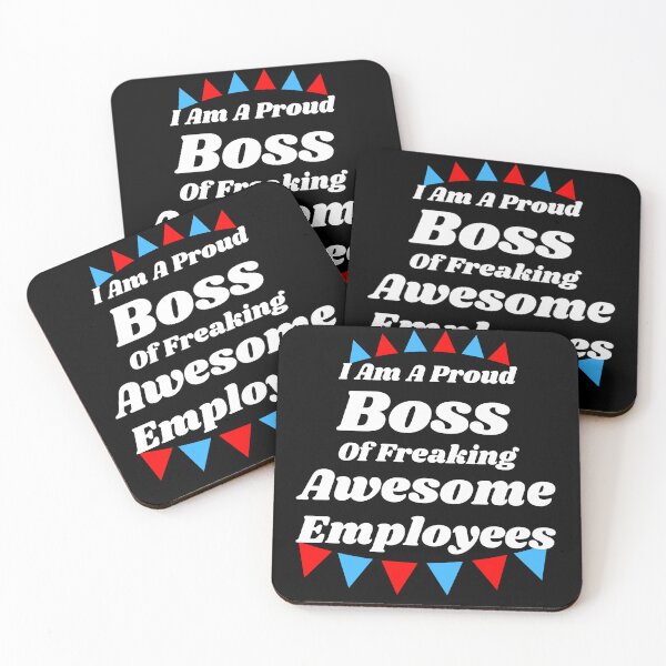 Item preview, I Am A Proud Boss Of Freaking Awesome Employees Funny Workplace Foreman Employee Gift  designed and sold by TheWorkoutLife ⭐⭐⭐⭐⭐.