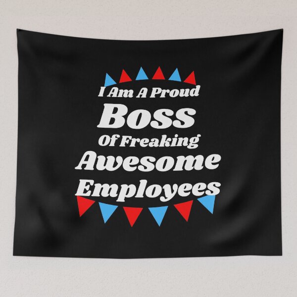 Item preview, I Am A Proud Boss Of Freaking Awesome Employees Funny Workplace Foreman Employee Gift  designed and sold by TheWorkoutLife ⭐⭐⭐⭐⭐.