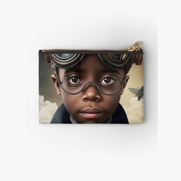 Item preview, Steampunk futurist Afrofuturist young black child  designed and sold by Blaché Designs.