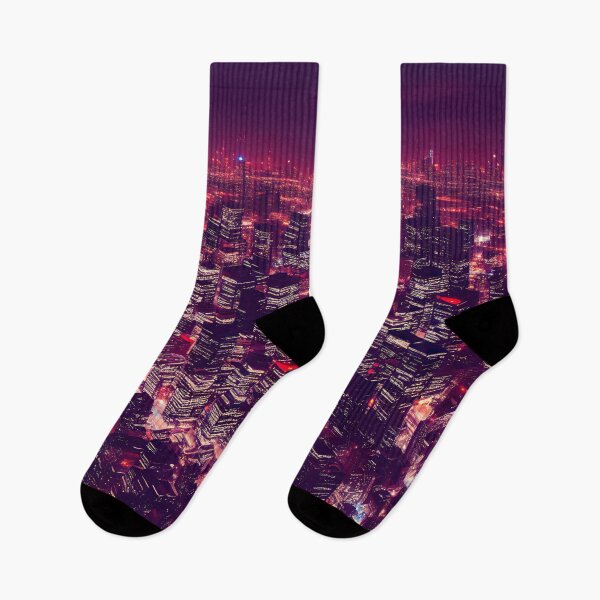 Item preview, Toronto - CN Tower in the Horizon Canada Cyberpunk Style Painting designed and sold by Y2Bot.