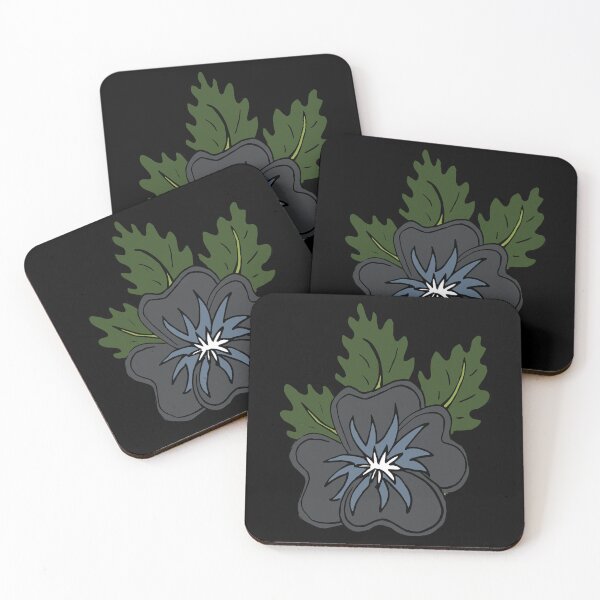 Item preview, Single wild grey and blue pansy flower illustration  designed and sold by AngelDawnDesign.