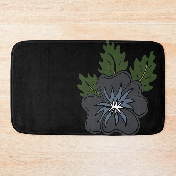 Item preview, Single wild grey and blue pansy flower illustration  designed and sold by AngelDawnDesign.