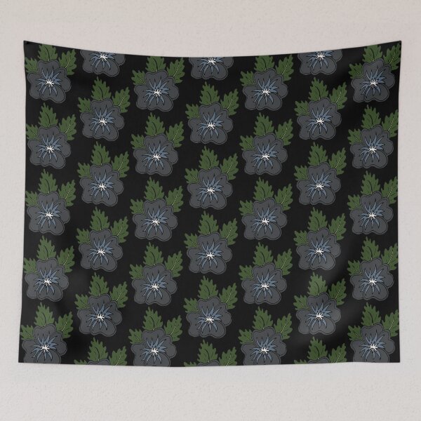 Item preview, Single wild grey and blue pansy flower illustration  designed and sold by AngelDawnDesign.