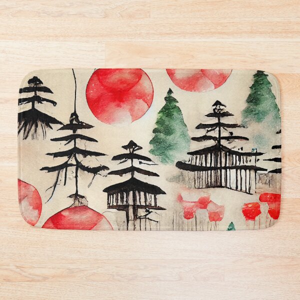 Item preview, Christmas Greetings in Japan Tradicional Ink Art Style designed and sold by aricutcia.
