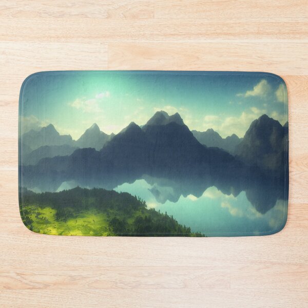 Item preview, Beautiful nature with trees, mountains and lake designed and sold by LiveDesigner.