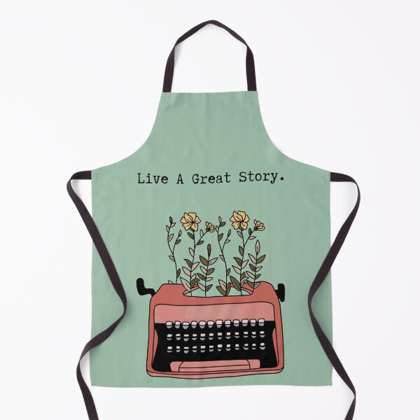 Item preview, Inspirational Vintage Typewriter: Live A Great Story Quote designed and sold by BohemiWANDERS.