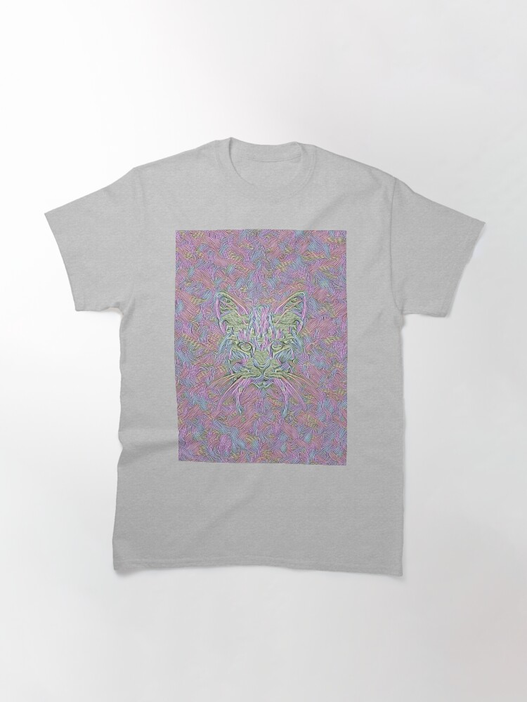 Alternate view of Abstract Cat Classic T-Shirt