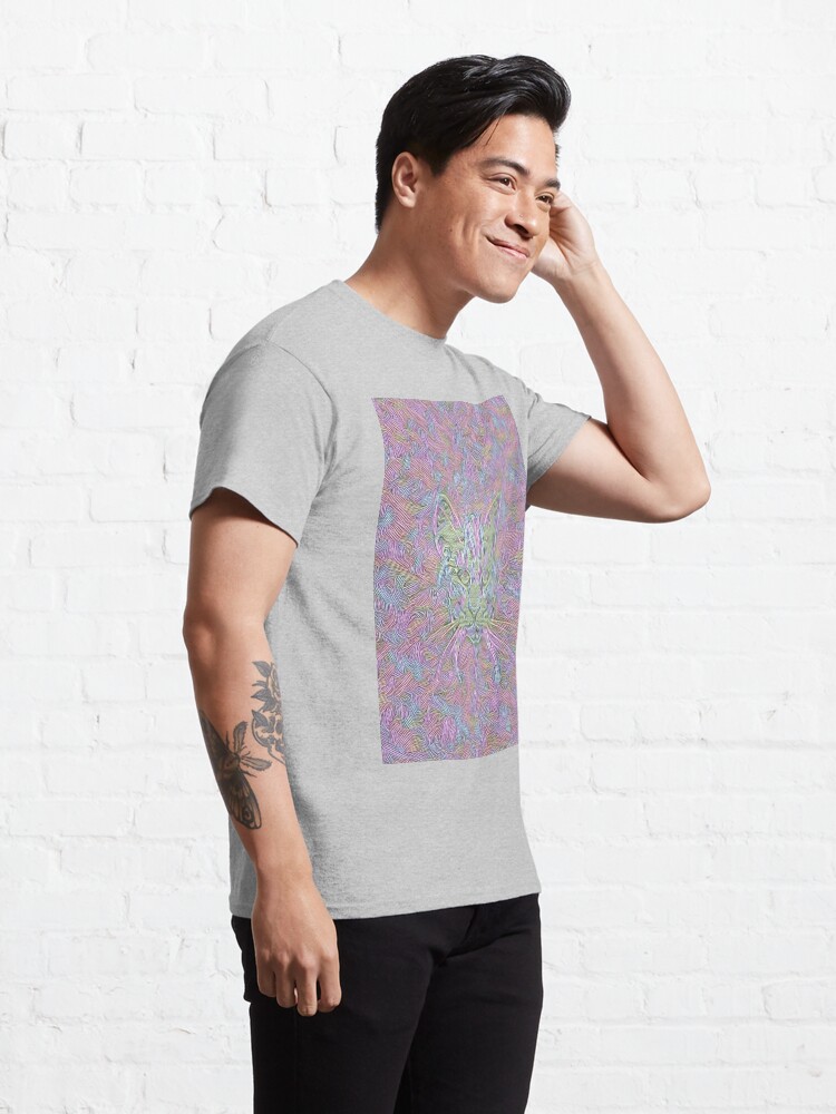 Alternate view of Abstract Cat Classic T-Shirt