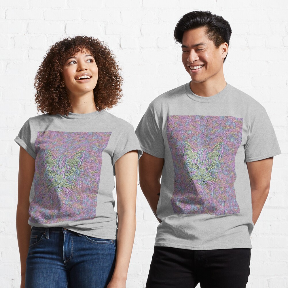 Abstract Cat Classic T-Shirt