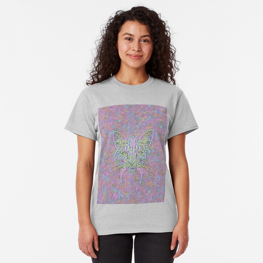 Abstract Cat Classic T-Shirt