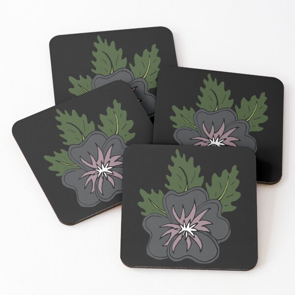 Item preview, Single wild grey and mauve pansy flower illustration  designed and sold by AngelDawnDesign.