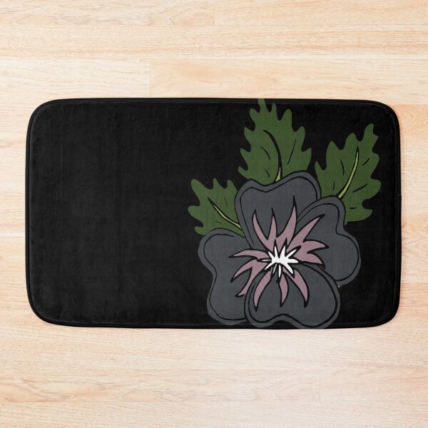 Item preview, Single wild grey and mauve pansy flower illustration  designed and sold by AngelDawnDesign.