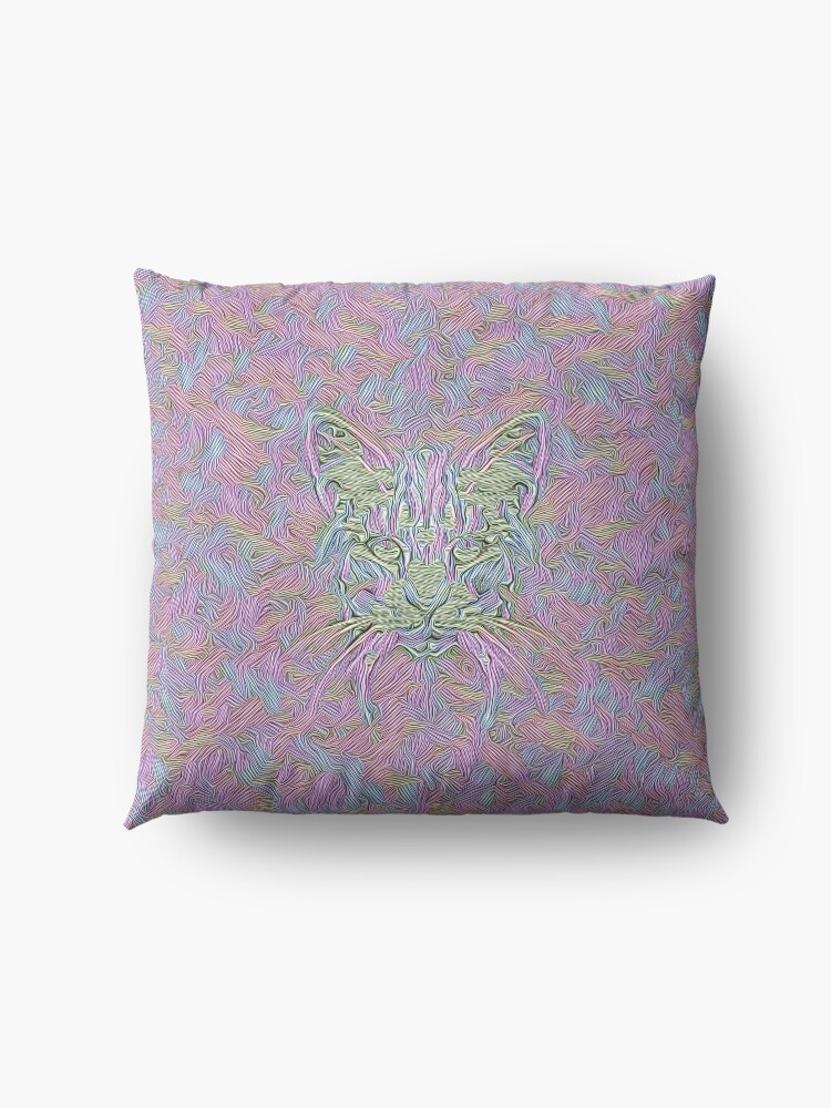 Alternate view of Abstract Cat Floor Pillow